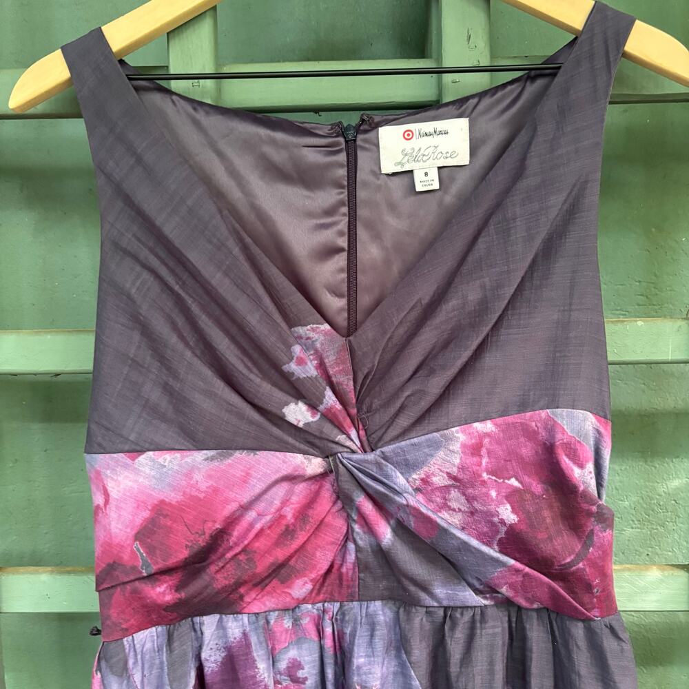 Lela Rose x Neiman Marcus Target Watercolor Floral High-Low Dress Size 8 - Picture 2 of 8